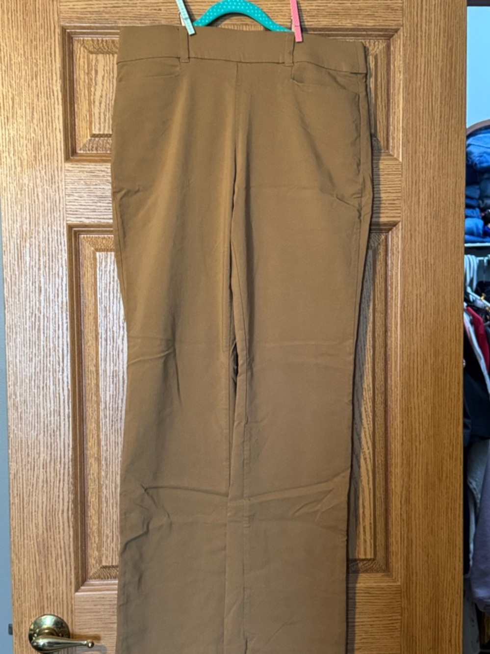 Maurices Women's Camel Straight-Leg Trousers